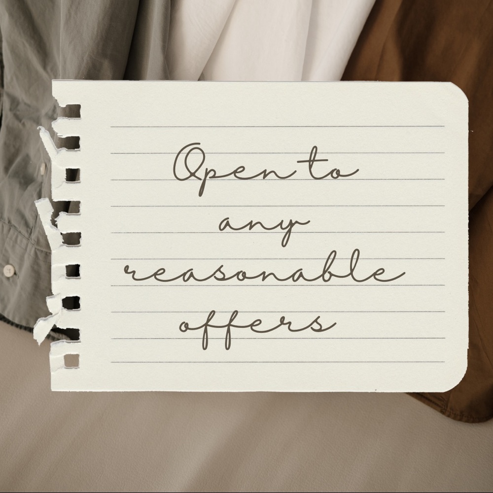 HAPPY TO ACCEPT ANY REASONABLE OFFER